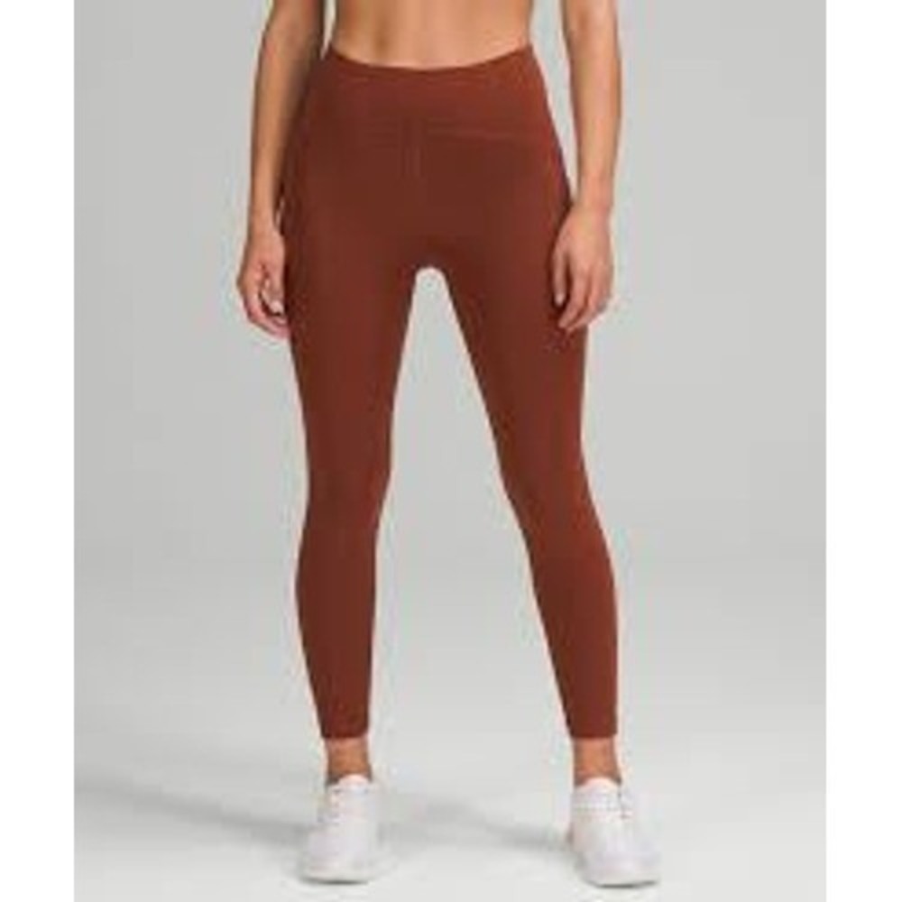 Lululemon NEW Womens Red Power Thru HR Tight Leggings SZ 2 Athleisure Yoga Gym